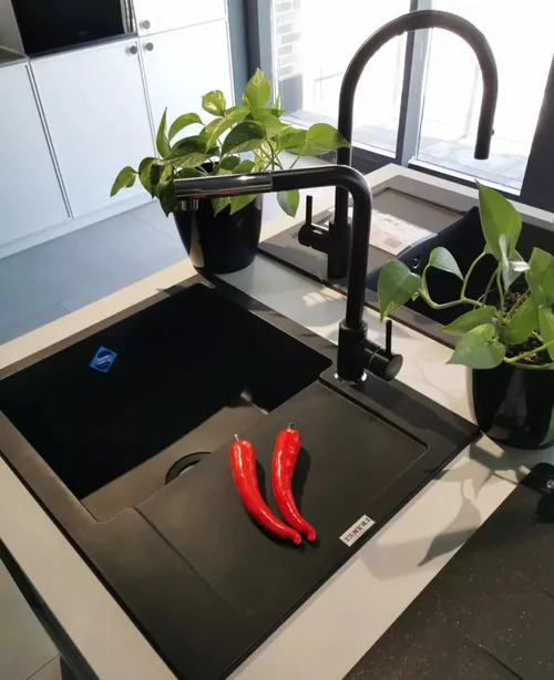 купить Смеситель кухонный Franke 115.0668.279 Sirius Nero в Кишинёве 