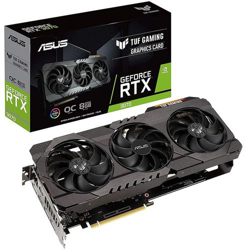 cumpără Placa video ASUS TUF-RTX3070TI-8G-GAMING, GeForce RTX3070Ti 8GB GDDR6X, 256-bit, GPU/Mem speed 1800/19Gbps, PCI-Express 4.0, 2xHDMI 2.1/3xDisplay Port 1.4a (placa video/видеокарта) în Chișinău 