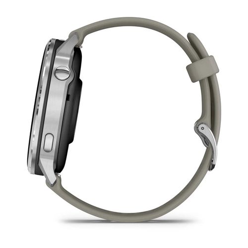 купить Фитнес-трекер Garmin Venu 4 - 45 mm, Silver bezel with silver gray silicone band в Кишинёве 