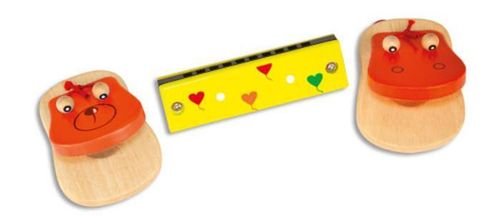cumpără Jucărie muzicală Bontempi 610310 Деревянные кастаньеты и губная гармошка în Chișinău 