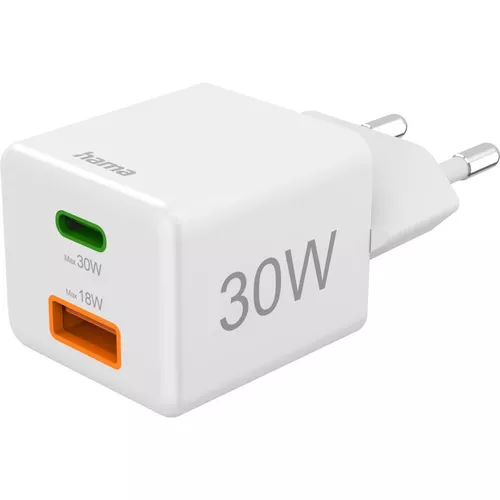 cumpără Încărcător cu fir Hama 201992 Mini-Charger, 1xUSB-C+A, 30W în Chișinău 