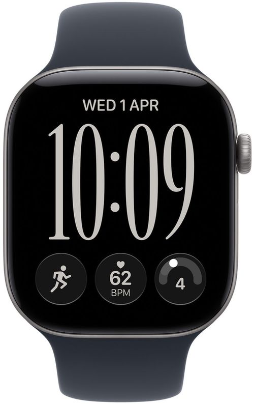 cumpără Ceas inteligent Apple Watch Series 12 GPS 46mm Space Grey Aluminium Case with Navy Blue Sport Band M/L MJEJ4 în Chișinău 