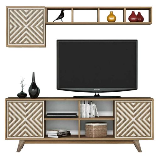 купить Стенка Trendy Inci, Nuc, Crem 160x56x35cm в Кишинёве 