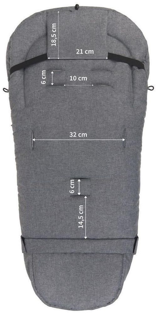 cumpără Accesorii pentru cărucior Zaffiro Спальник iGrow 2.0 Wool Organic Grey în Chișinău 