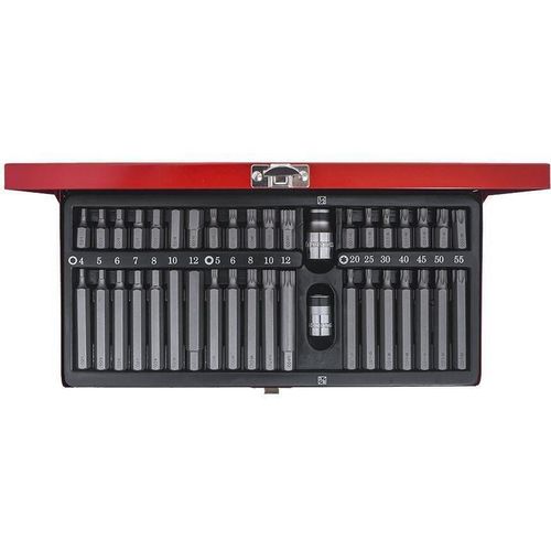 cumpără Set de tubulare, bite, duze King Tony 1040CQ вставки (биты) TORX, HEX, SPLINE 10 мм, 40 пр. în Chișinău 