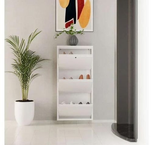 купить Полка для обуви Trendy Locking 3 Piece Metal-White, 50x103x15cm в Кишинёве 