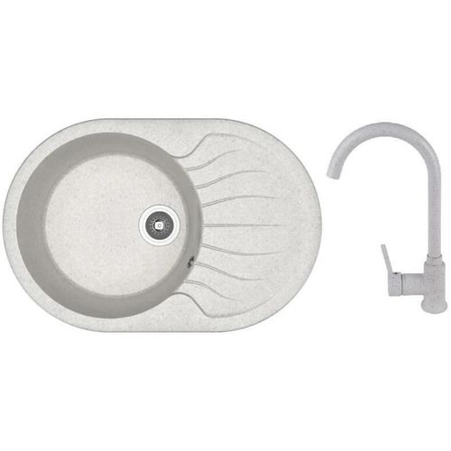 купить Мойка кухонная со смесителем Dr.Gans Berta 760 + SanDonna F 7073 gri в Кишинёве 