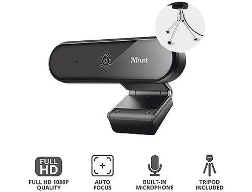 купить Trust Tyro Full HD Webcam, Full HD 1080p resolution and auto-focus, tripod, 1,5m, USB в Кишинёве 