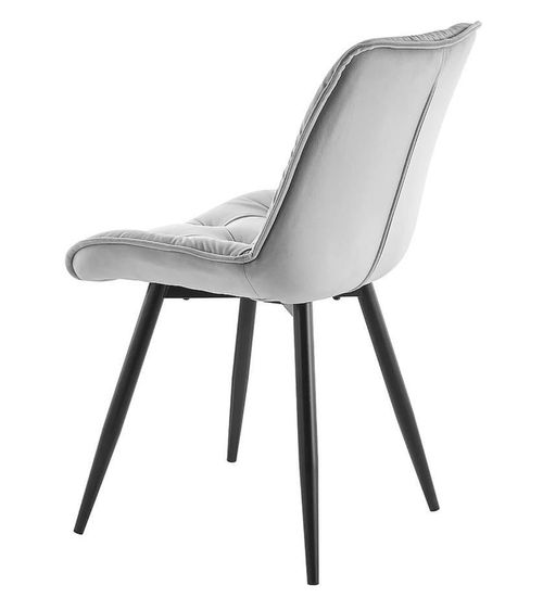 cumpără Scaun Signal Cherry II velvet szary bluvel 14 / met.czar în Chișinău 