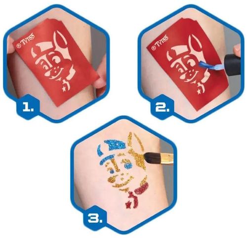 купить Набор для творчества miscellaneous KKCTP2310027 PP Glitter tattoo kit for boys в Кишинёве 