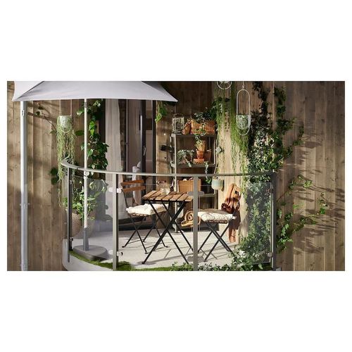 купить Набор садовой мебели Ikea Tarno стол + 2 стула Black/Light Brown в Кишинёве 