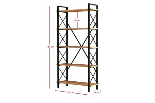 купить Офисный стеллаж Hanah Home Nero Elit в Кишинёве 