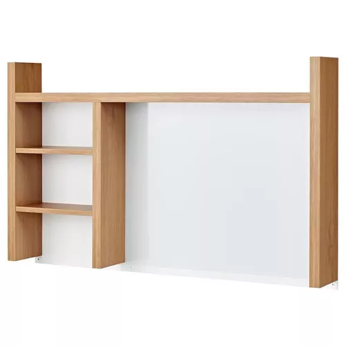 купить Офисный стол Ikea Micke cu unitate suplimentara 105x50 (Aspect Stejar) в Кишинёве 