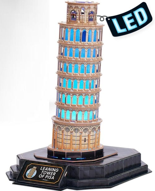 cumpără Puzzle Cubik Fun L535h 3D Puzzle Turnul din Pisa cu iluminare LED, 42 elemente în Chișinău 