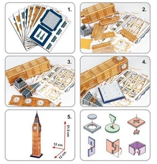 cumpără Set de construcție Cubik Fun 3C094h 3D puzzle Big Ben, 44 elemente în Chișinău 