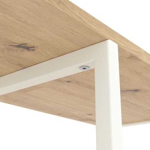 купить Cтеллаж складской Nex Home Raft metalic Loft Cascade 1780x700x300mm, 7 nivele, PAL, White / Oak Artisan в Кишинёве 