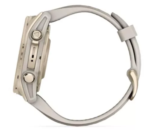 купить Смарт часы Garmin Fenix 8 – 43 mm, Sapphire, Soft Gold with Fog Gray (010-02903-11) в Кишинёве 