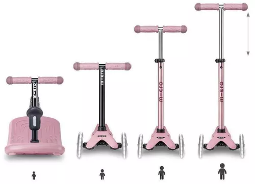 cumpără Trotinetă Micro MMD386 Trotineta 6in1 Mini Rock&Go Deluxe LED Dusty Rose în Chișinău 