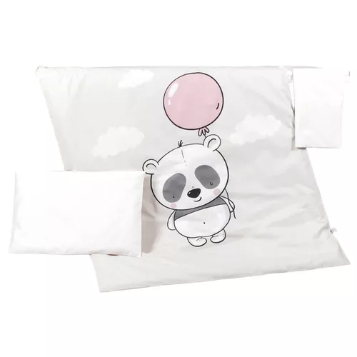 cumpără Lenjerie de pat pentru copii PernaMea Set lenjerie 3 piese Premium Panda (PM.100469/2) în Chișinău 