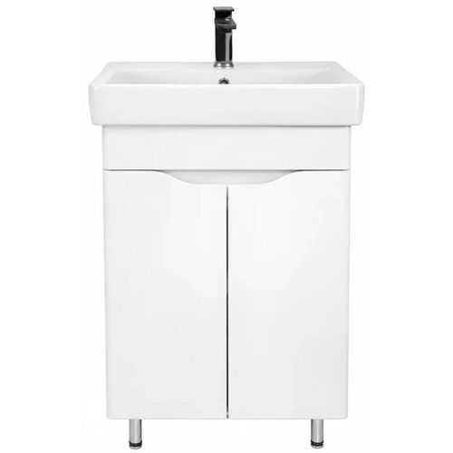 купить Шкаф под умывальник Mashtab 22274 Print (ML) cu 2 uși 550x470x850 Alb lucios в Кишинёве 