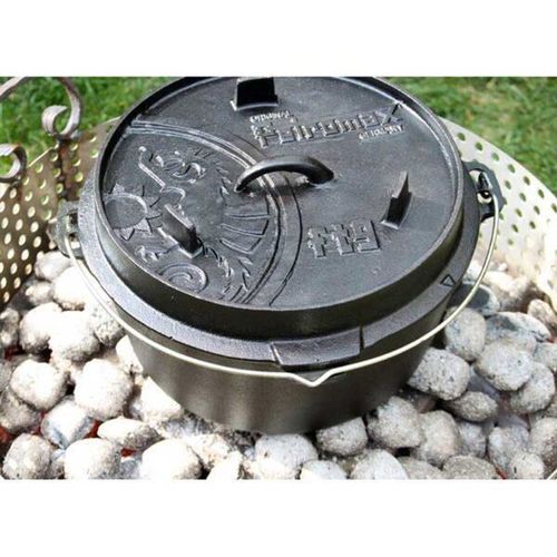 купить Казан Petromax Dutch Oven 8L cu capac si fund plat, fonta в Кишинёве 