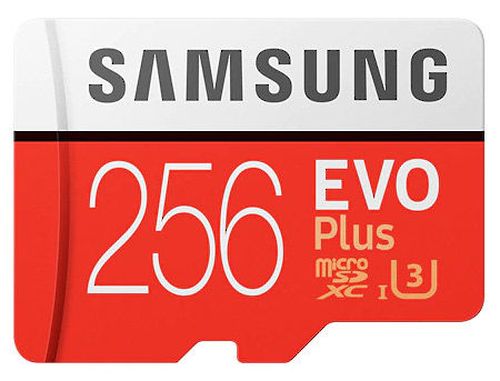 купить 256GB Samsung EVO Plus MB-MC256GA/RU microSDXC (Class 10 UHS-I) with Adapter, Read:up to 100MB/s, Write:up to 90MB/s (card de memorie/карта памяти) в Кишинёве 