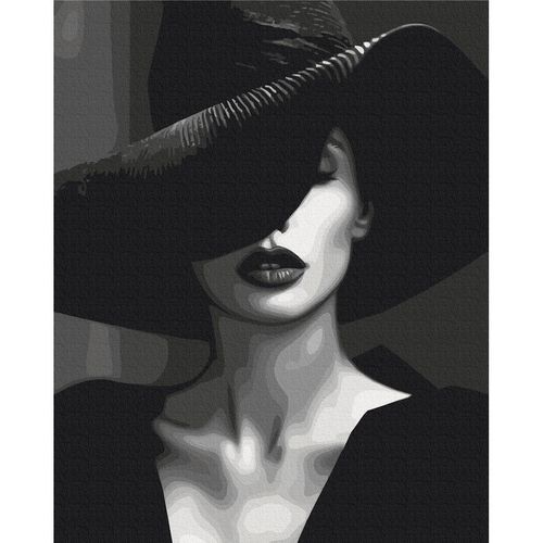купить Картина по номерам BrushMe BS53937 Pictura pe numere 40x50cm Eco Femeie misterioasa в Кишинёве 