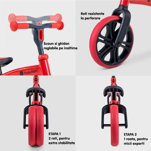 cumpără Bicicletă Yvolution Y Velo Junior Red bicicleta echilibru (YV-YT16G2) în Chișinău 