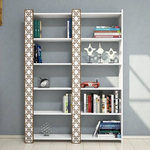 cumpără Raft de birou Trendy Orasul 2, Alb 124x170x24cm, raft de carti în Chișinău 