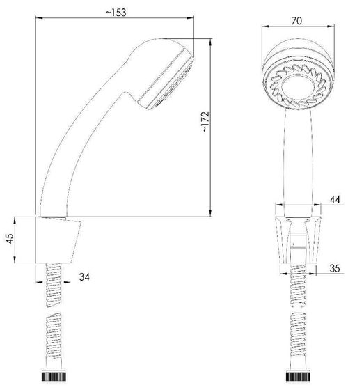 купить Набор для душа Rubineta Sweet + Con/Imp S.S. + Grand в Кишинёве 