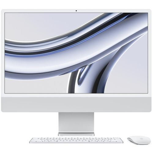 купить Компьютер моноблок Apple iMac 24" Retina 4.5K M3 8c/10g 256GB Silver MQRJ3 в Кишинёве 