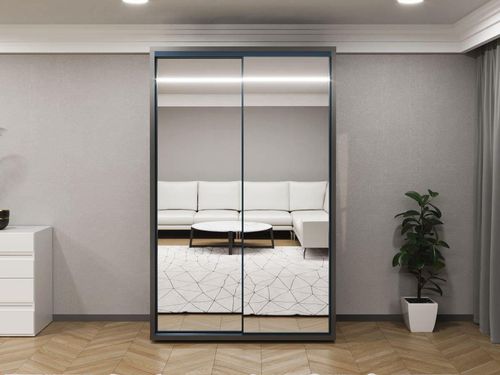 купить Шкаф Bayro Parma 1400x2250x600 антрацит, купе в Кишинёве 