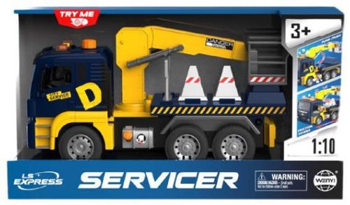 cumpără Mașină Wenyi WY1121A 1:10 Camion de serviciu cu macara cu fricțiune (lumini/sunete) în Chișinău 