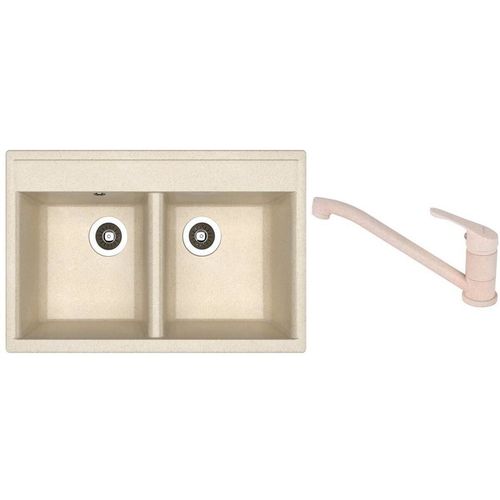 купить Мойка кухонная со смесителем Dr.Gans Astra 780 + SanDonna F 1066 bej в Кишинёве 