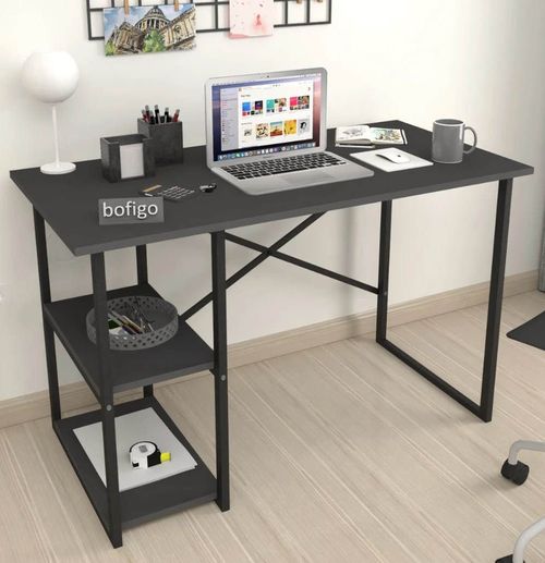 купить Офисный стол Nex Home 2 отделения, металл 120x60 см, Антрацит (20-02-08) в Кишинёве 