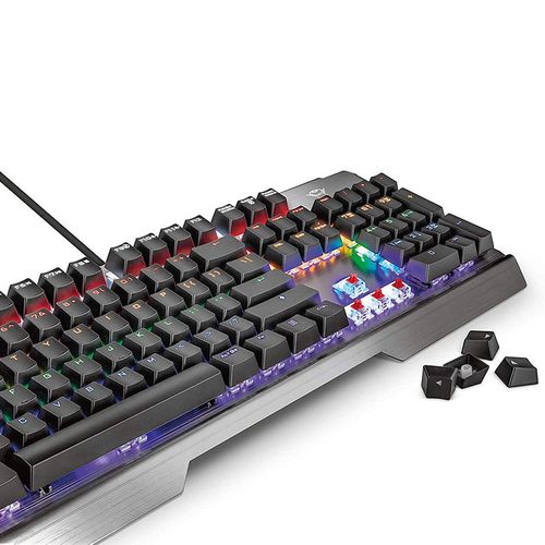 купить Клавиатура Trust Gaming GXT 877 Scarr Mechanical Keyboard, RU, 8 Interchangeable gaming keys, 11 direct-access media keys, height-adjustable feet with anti-slip rubber, USB, Black в Кишинёве 