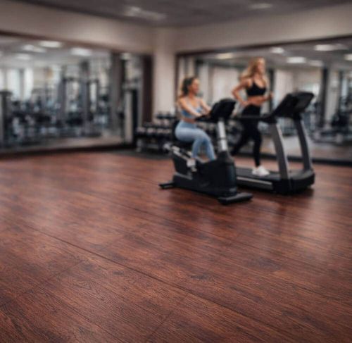 cumpără Echipament sportiv inSPORTline 13443 Covor protectie cauciuc 1.5 cm, 1x1 m Luxteko Flat Wood IN29851-1 în Chișinău 