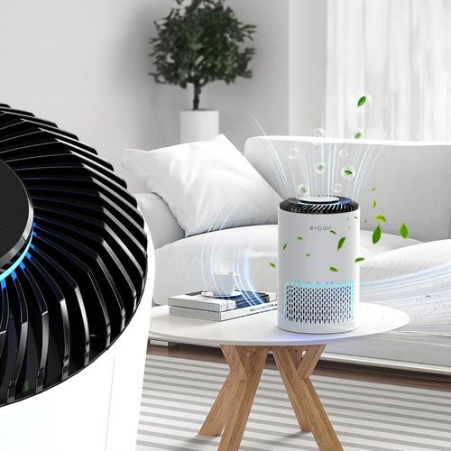 cumpără Purificator de aer EvoAir Zuno, Filtru 3 in 1 True HEPA, Carbon Activ, Lampă UV, 3 viteze, Alb în Chișinău 