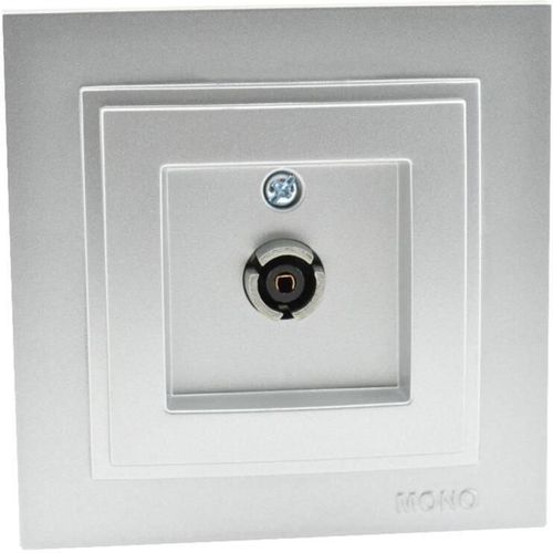 купить Розетка электрическая Mono Electric Телевизионная розетка Despina серебристая в Кишинёве 
