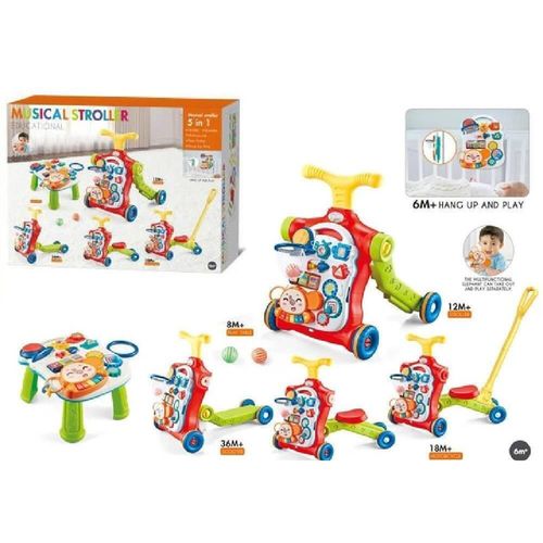 купить Ходунок Richi (345006) Premergator cu activitati pe baterii 5in1 в Кишинёве 