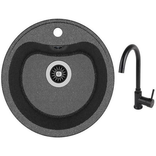 купить Мойка кухонная со смесителем Dr.Gans Dora + SanDonna F 7073 negru в Кишинёве 