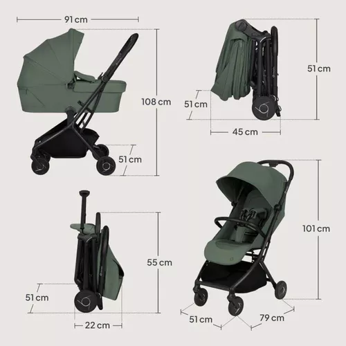 cumpără Сărucior pentru copii Lionelo Sia Flex Green Emerald 2in1 în Chișinău 