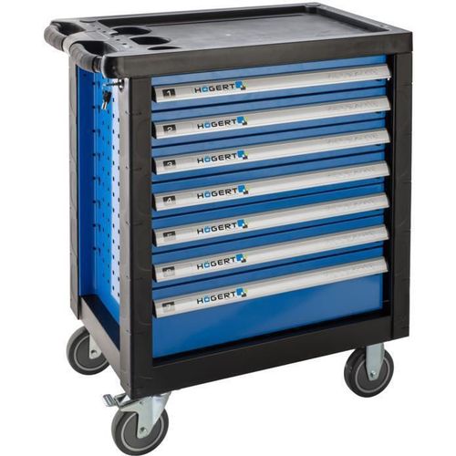 cumpără Sistem de depozitare a instrumentelor Hoegert HT7G047 Carucior de scule cu 7 sertare si capac din plastic ranforsat (gol) în Chișinău 