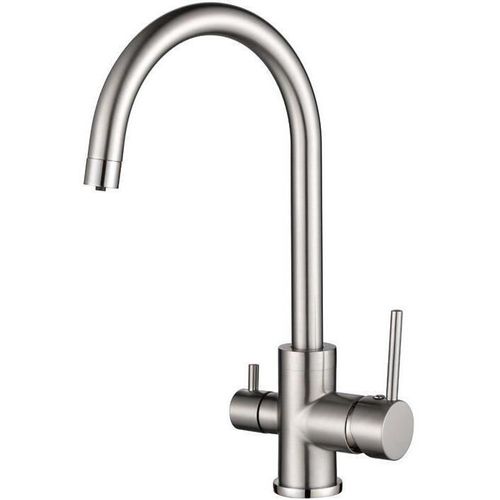 купить Смеситель кухонный Helika-AquaSanita 2963-002 SABIADUO Steel в Кишинёве 