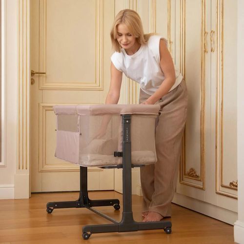 cumpără Leagăn Kikka Boo 31003020103 Patut co-sleeper Noah Light Grey 2025 în Chișinău 