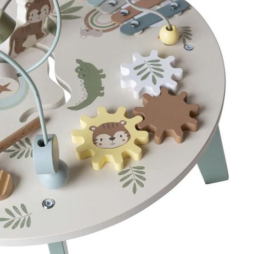 cumpără Complex de joacă pentru copii Premaman PJQP19-CCC-UNQ Masuta de activitati din lemn Little Savanna în Chișinău 