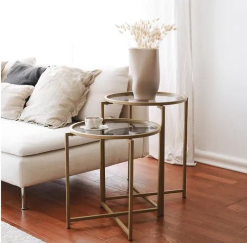 купить Журнальный столик Trendy S407K, Aur 50x50x50cm в Кишинёве 