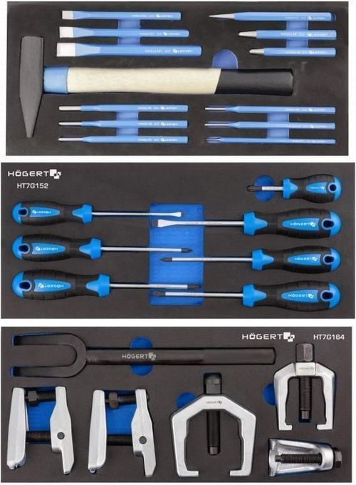 cumpără Sistem de depozitare a instrumentelor Hoegert HT7G051 Carucior cu scule (346buc) în Chișinău 