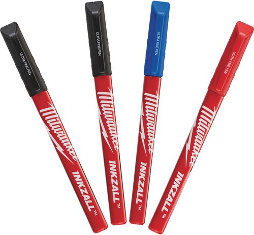 cumpără Instrument de marcare Milwaukee 48223165 Set de pixuri INKZALL Fine Tip Pens (set 4 buc) în Chișinău 