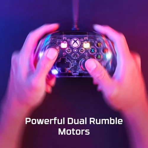 cumpără Joystick-uri pentru jocuri pe calculator HyperX 7D6H2AA, Clutch Gladiate RGB, Transparent, Wired Xbox în Chișinău 
